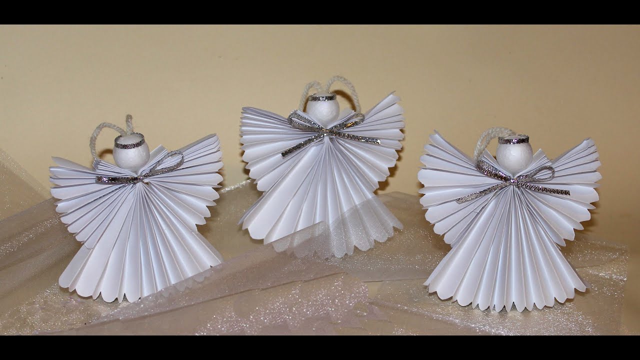 COMO HACER UN ÁNGEL DE PAPEL