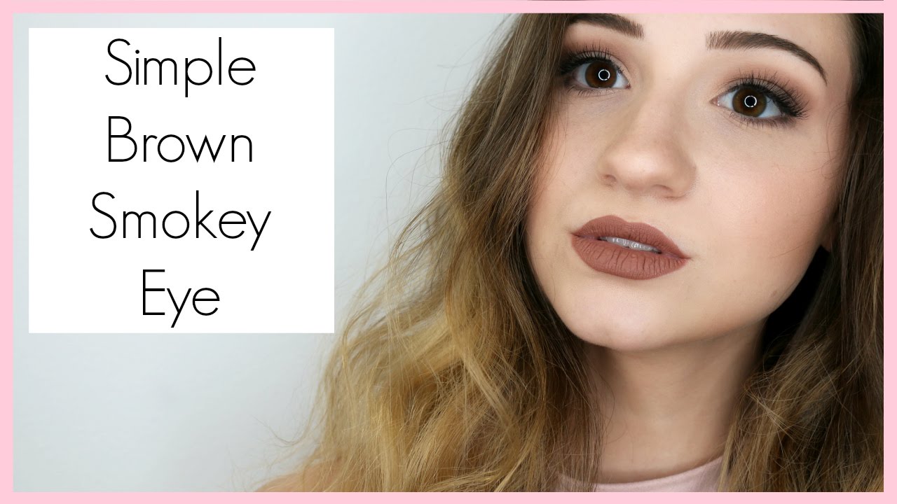 Simple Smokey Brown Makeup Tutorial: Eyes & Lips || BeautyChickee