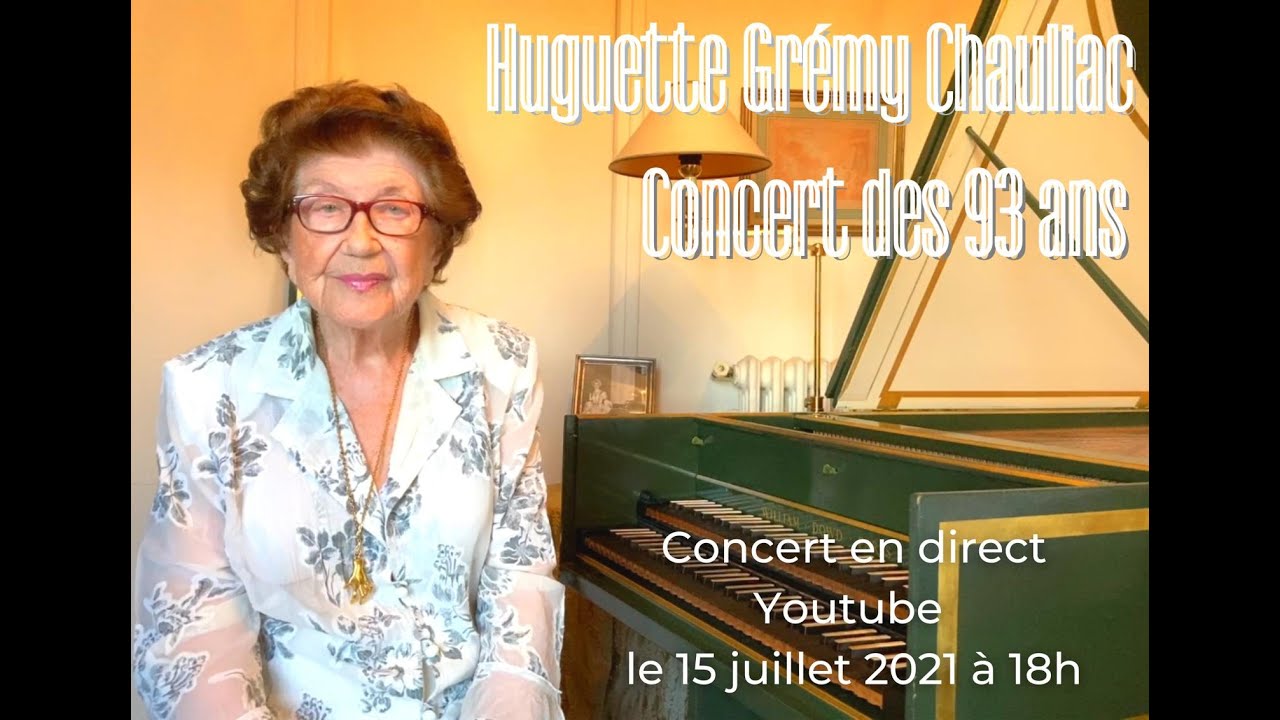 Huguette Gr&eacute;my Chauliac - Concert des 93 ans