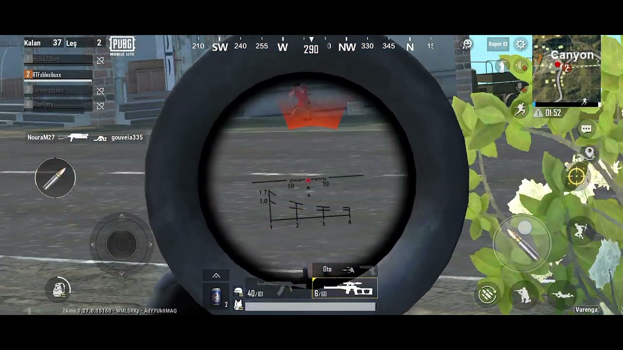 Pubg mobile lite maç ama hileci geldi 😐