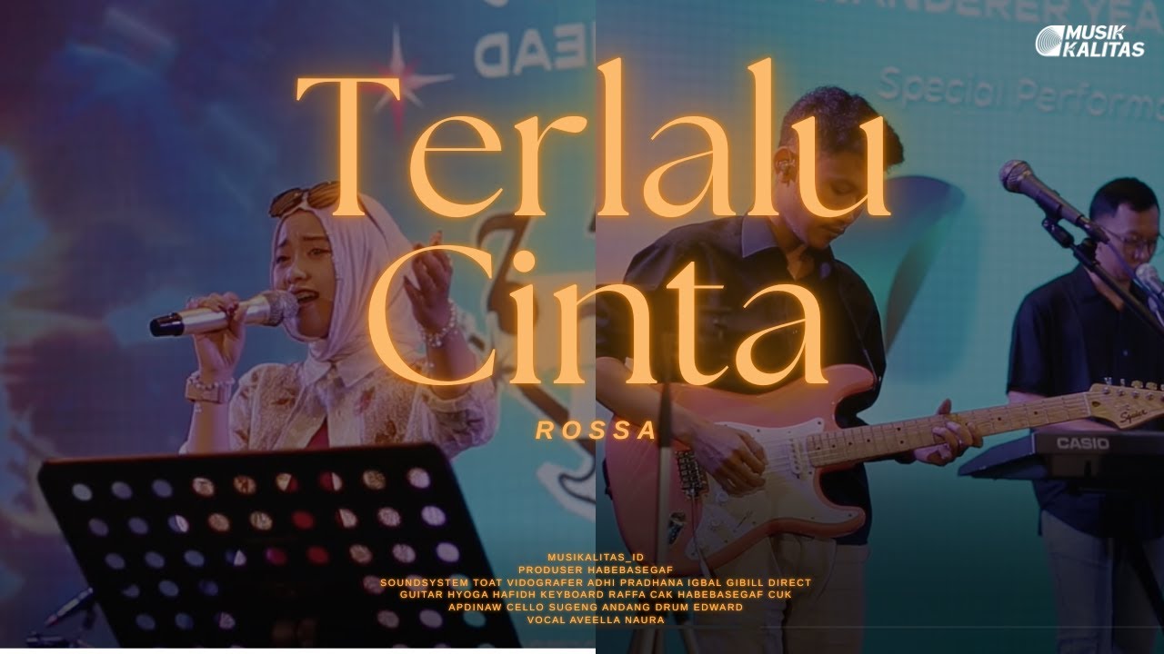 TERLALU CINTA - ROSSA COVER BY MUSIKALITAS #cover #terlalucinta #covermusiktop #coversong