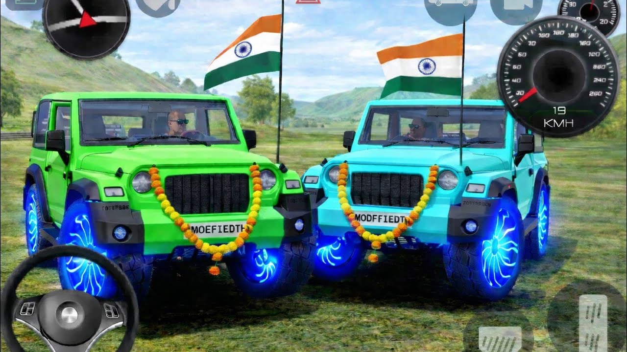 Modified Mahindra Thar😈Games:Indian RED &BLACK Thar (Gadi Wala Games) Car Game Android Game - #2026