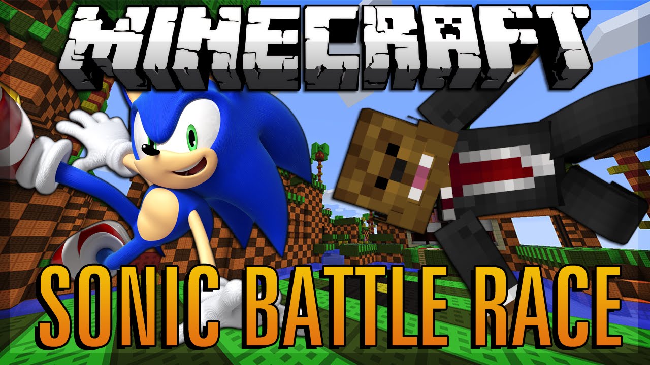 Minecraft Sonic Battle Race w/ BajanCanadian | JeromeASF