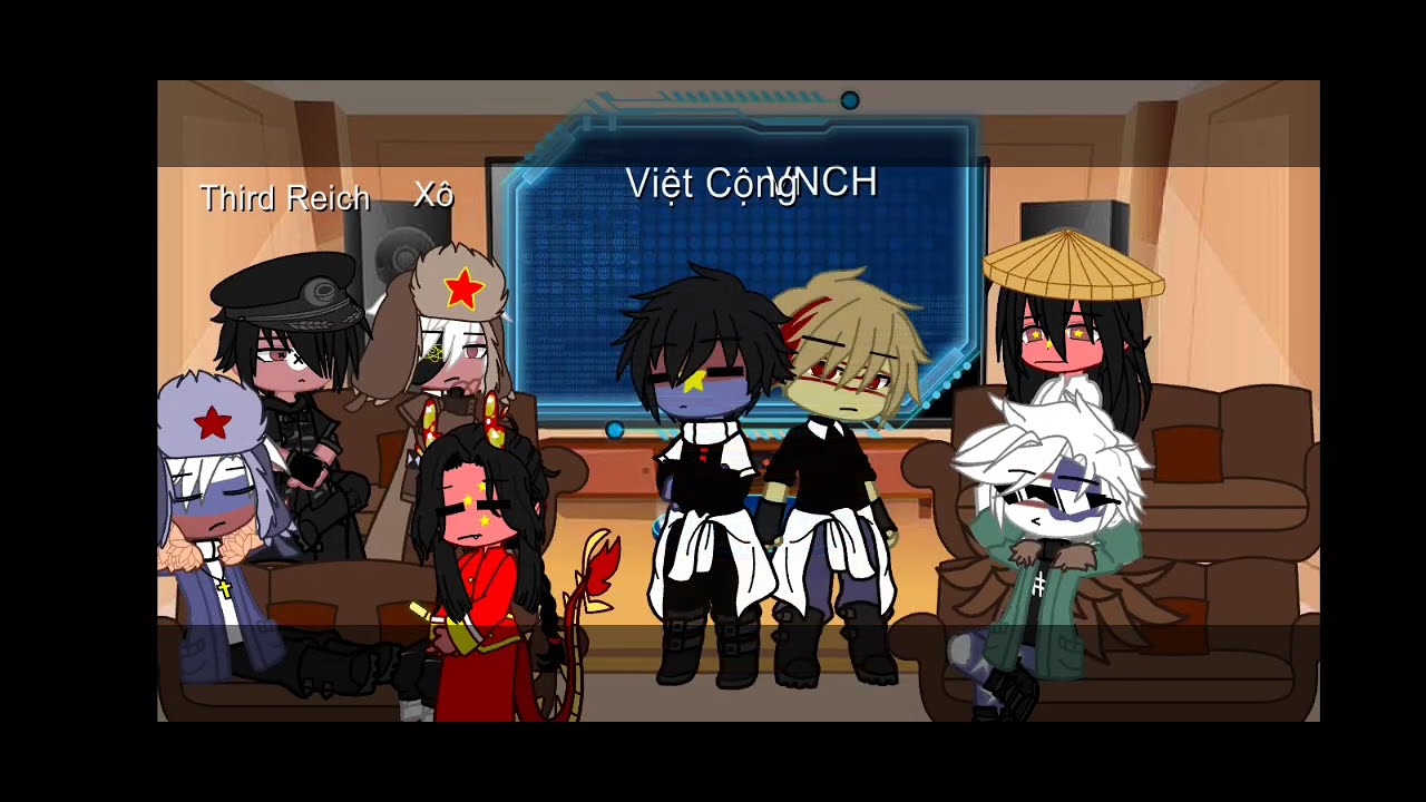 Countryhumans react to... || Part 3 || Language 🇻🇳/🇺🇸