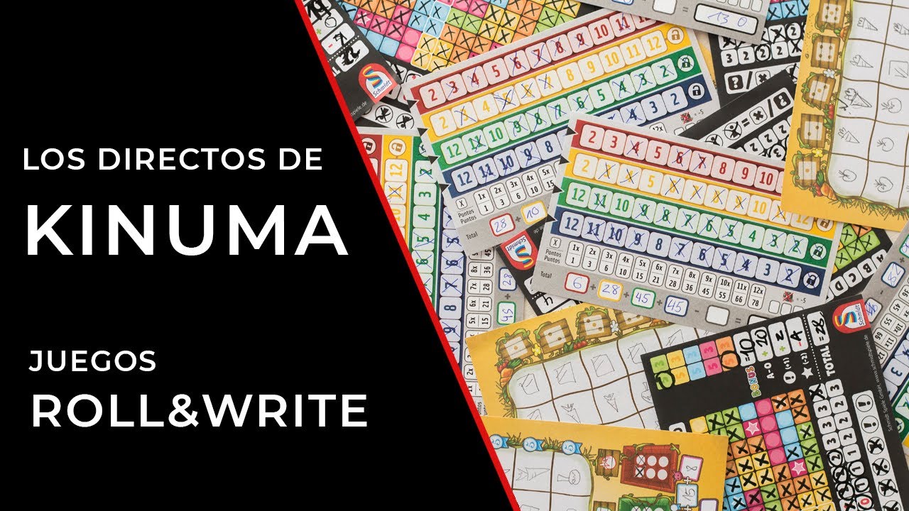 TOP 8 MEJORES JUEGOS de ROLL & WRITE 🎲✏️ | Los directos de #Kinuma