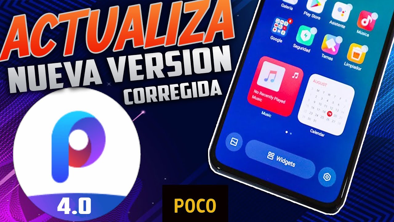 COMO ACTUALIZAR A LA NUEVA VERSION DEL POCO LAUNCHER