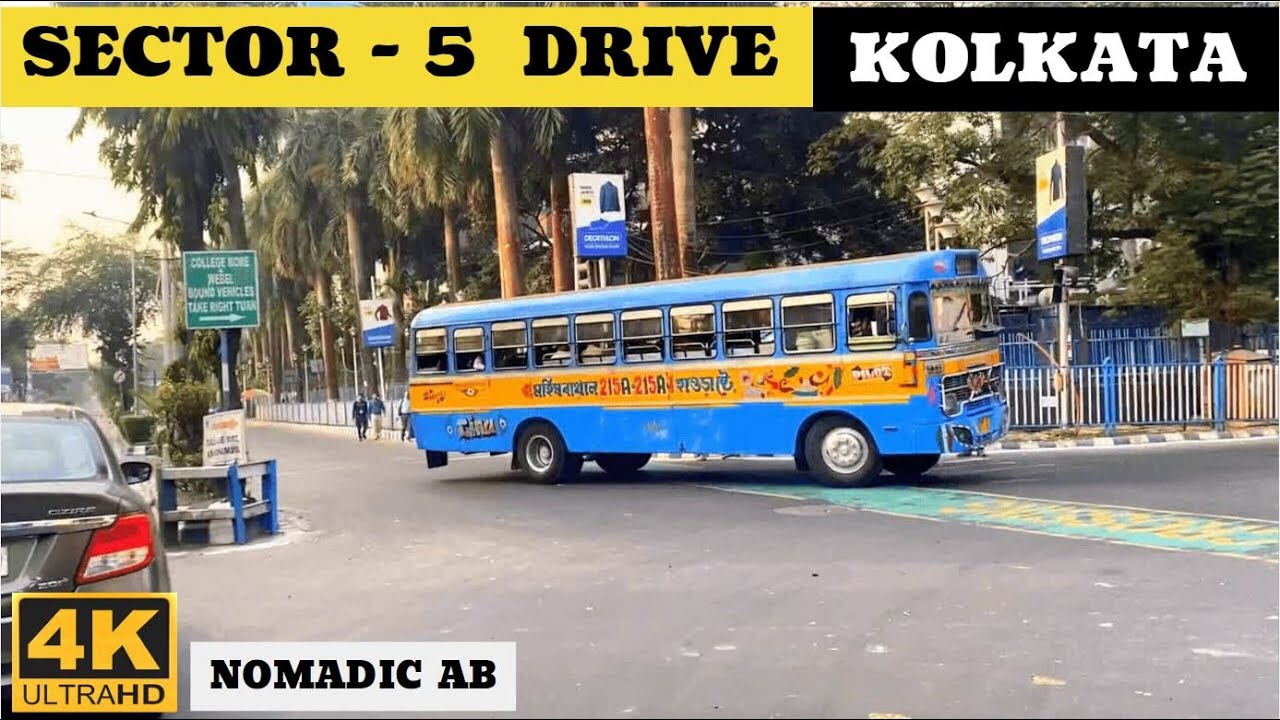 Kolkata : [4K] Drive | Sector - 5, Saltlake, Bidhannagar | Kolkata's Corporate Hub