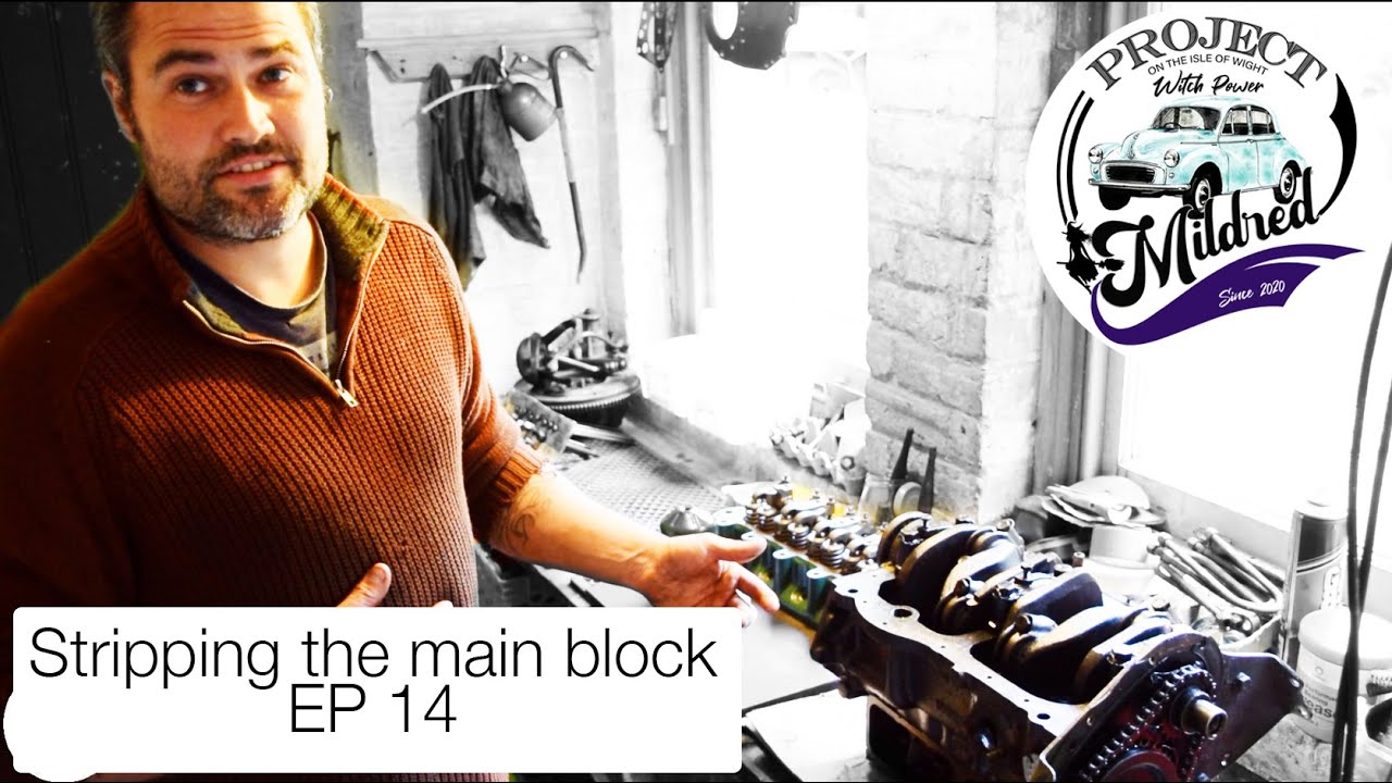 Morris Minor, Stripping the main block, Project Mildred EP 14