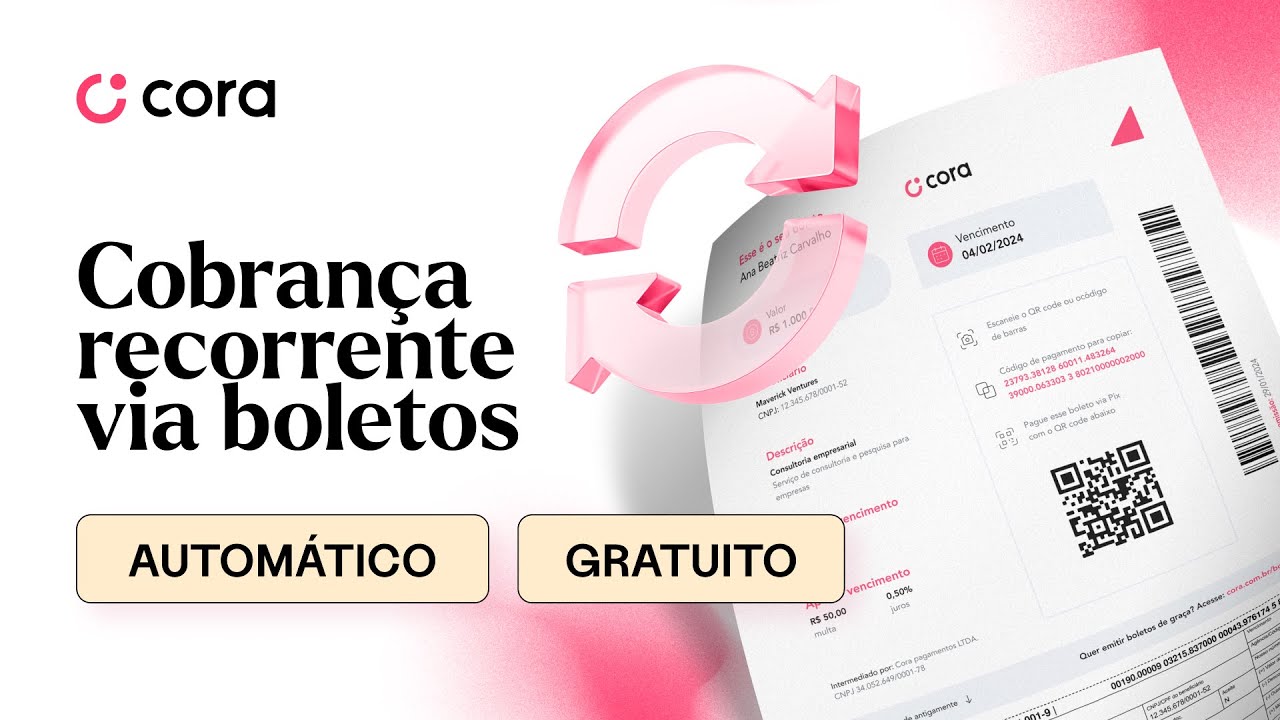 Como fazer cobrança recorrente | Passo a Passo | Cora