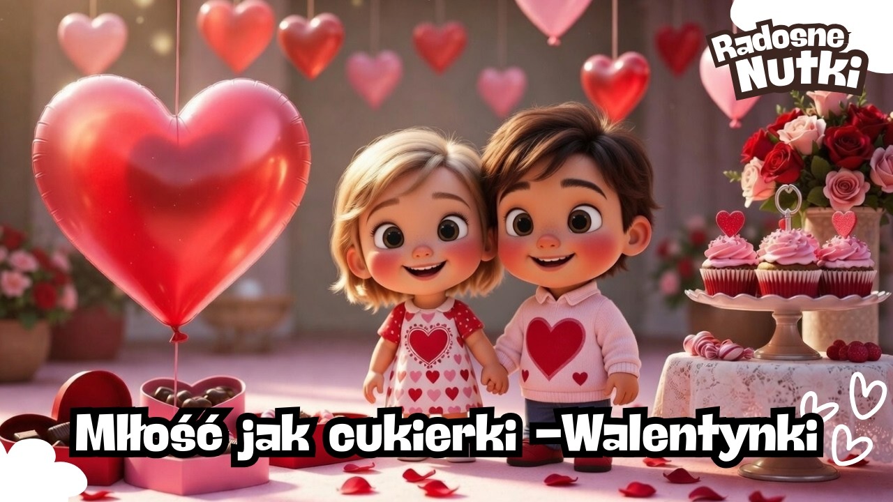 🎵🍬❤️ Miłość słodka jak cukierki — Walentynki | Wesoła Piosenka dla Dzieci 🎶✨🎵