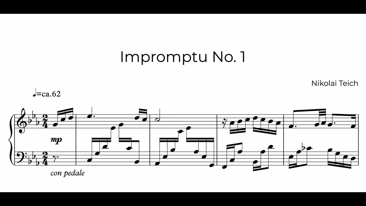 Nikolai Teich - Impromptu No. 1 [Audio + Score]