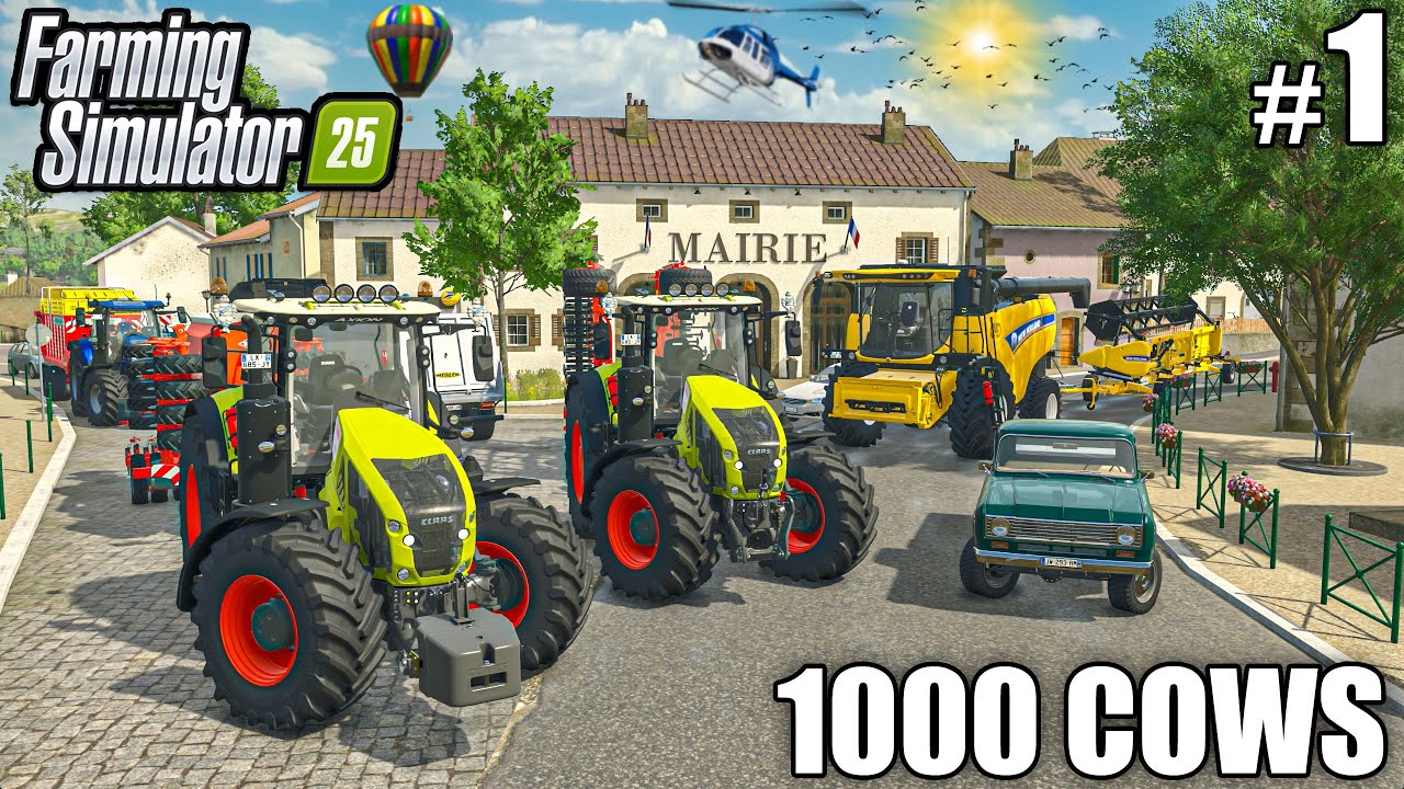 THE ADVENTURE BEGINS | 1000 COWS FARM - Farming Simulator 25 | Ep 1