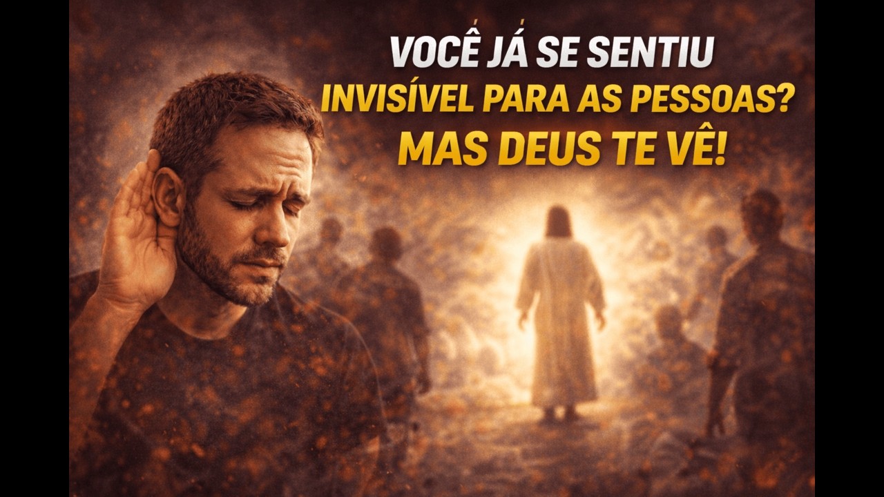 “VOCÊ JÁ SE SENTIU INVISÍVEL PARA AS PESSOAS? DEUS TE VÊ!”