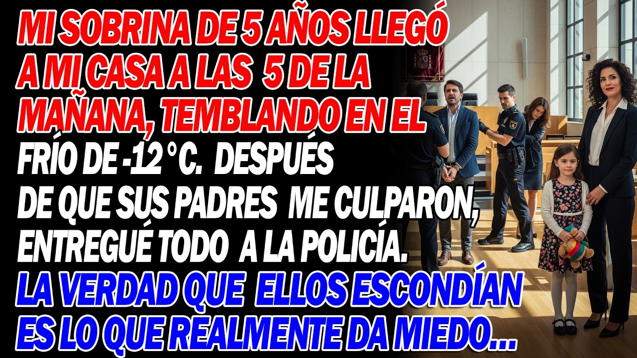 🚨 Mi sobrina llegó a casa a las 5 a. m., congelada… y la policía se quedó en shock 👮‍♂️🧊