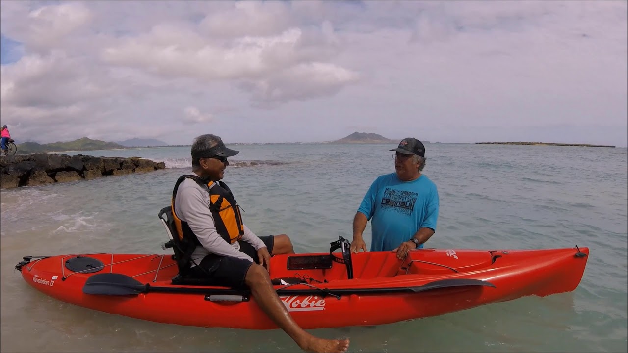 Testing the 2018 Hobie Revolution 13 on Oahu