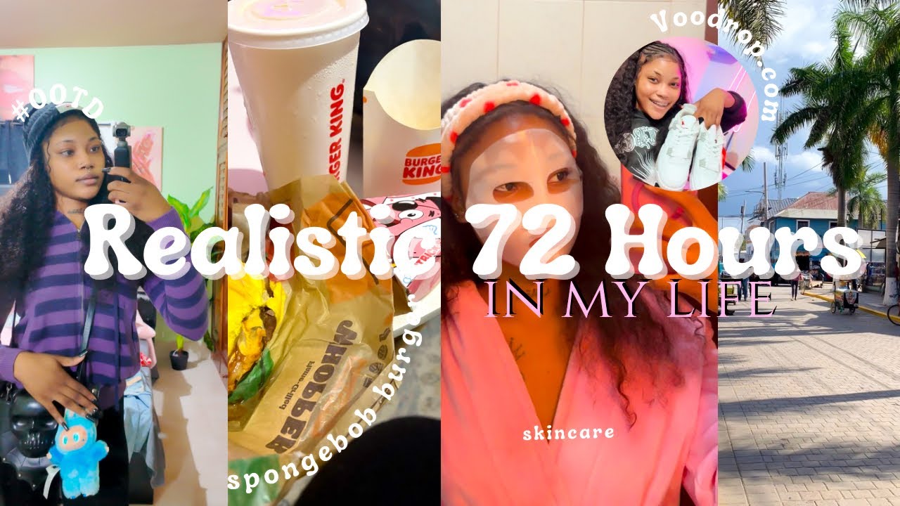 A Very Realistic 72 Hours In My Life | skincare, won a shoes, running errands, spongebob meal✨