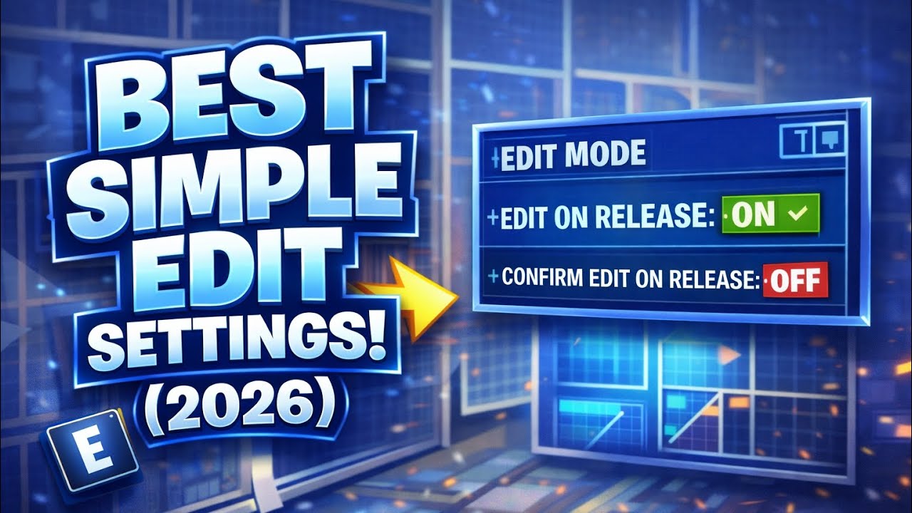 BEST SIMPLE EDIT SETTINGS (2026!!) 