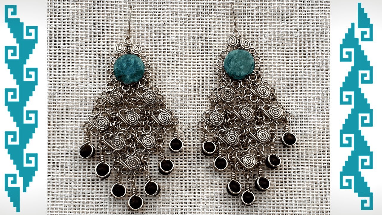 ARETES DE FILIGRANA EN ALAMBRE - WIRE EARRINGS #aretes​​​ #alambrismo​​​ #filigrana​​​