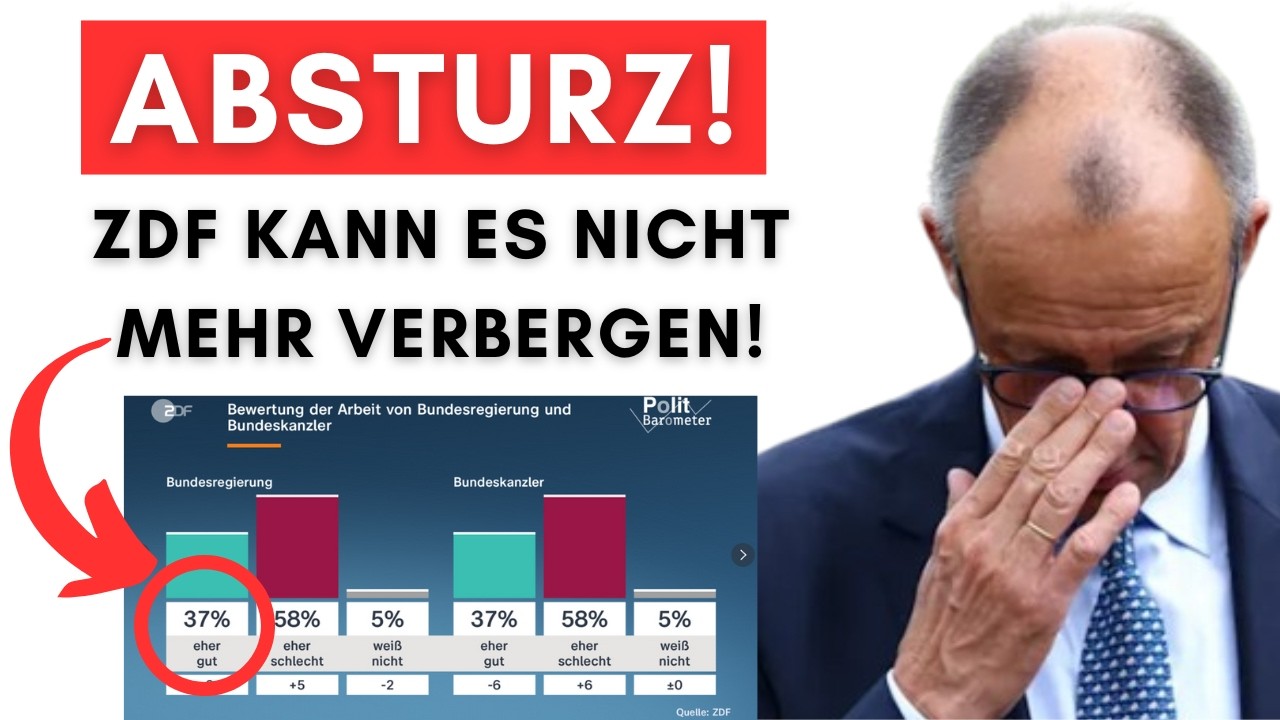 ZDF schockt Merz: Kanzler so unbeliebt wie noch nie zuvor!