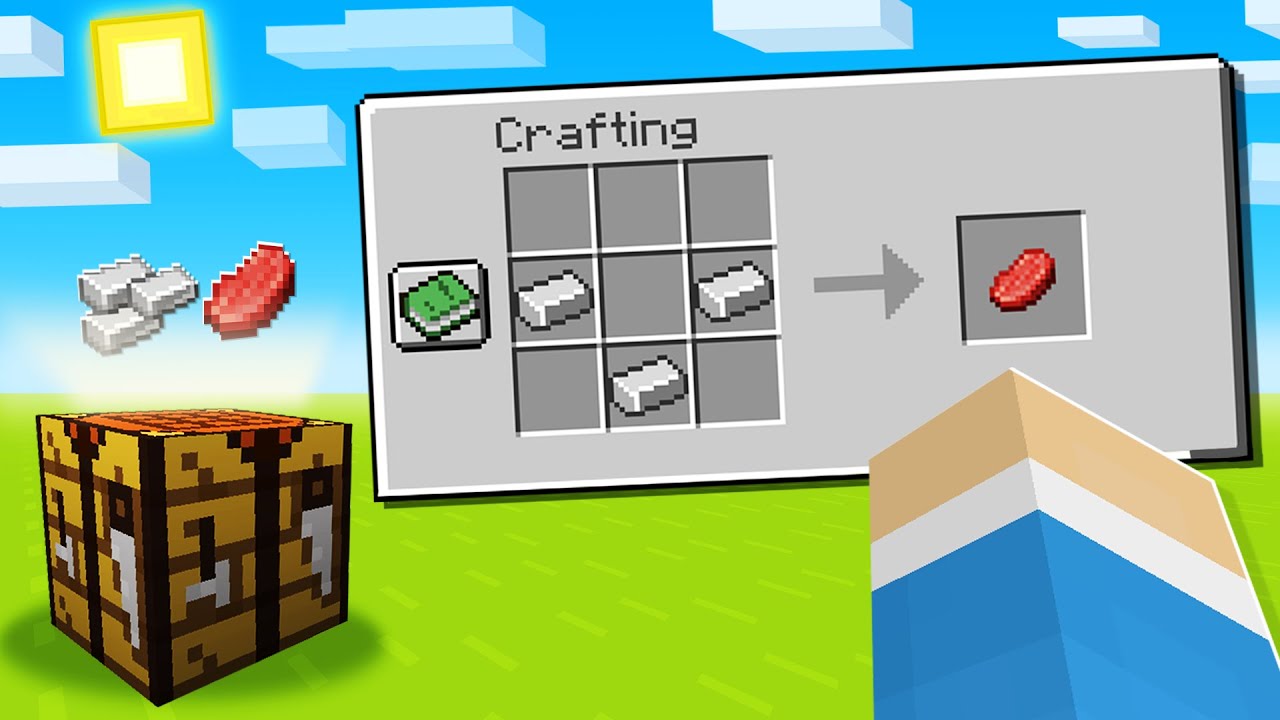 Crafting FOOD in CURSED Minecraft...