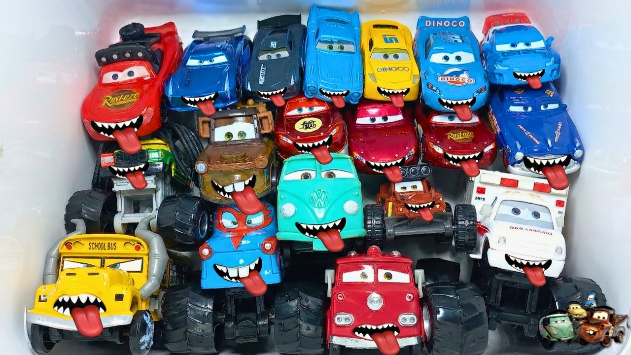 Disney Pixar Cars Unboxing Review | Lightning McQueen, Tow Mater, Chick Hicks, Sally , Cruz ASMR Car