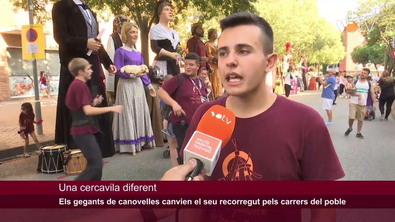VOTV - Els gegants de Canovelles canvien el seu recorregut pels carrers del poble