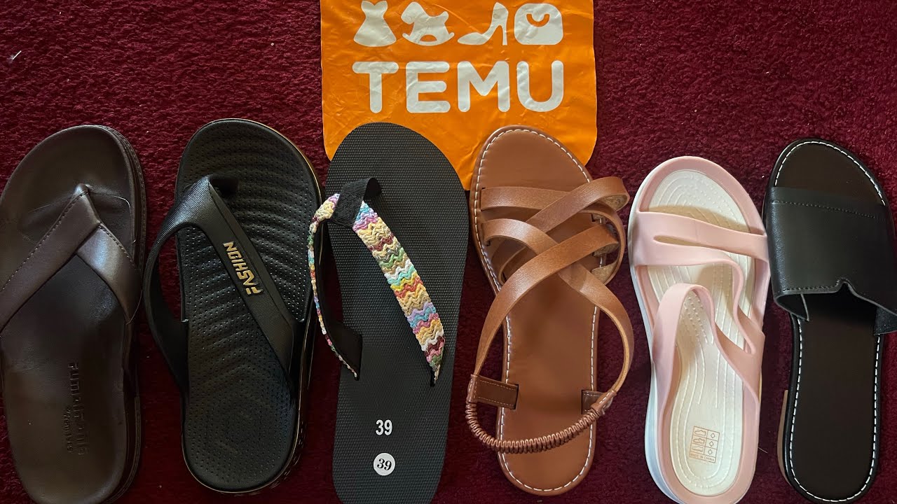 Temu Sandals try on 6 pair