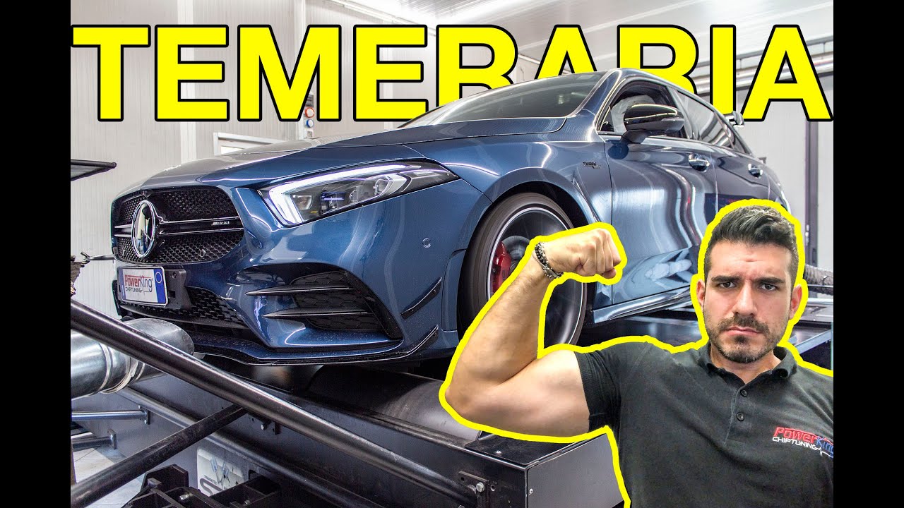 A35 AMG TEMERARIA SFIDA IL CALDO E MOSTRA I MUSCOLI: AKRAPOVIC E CENTRALINA POWERKING BT2