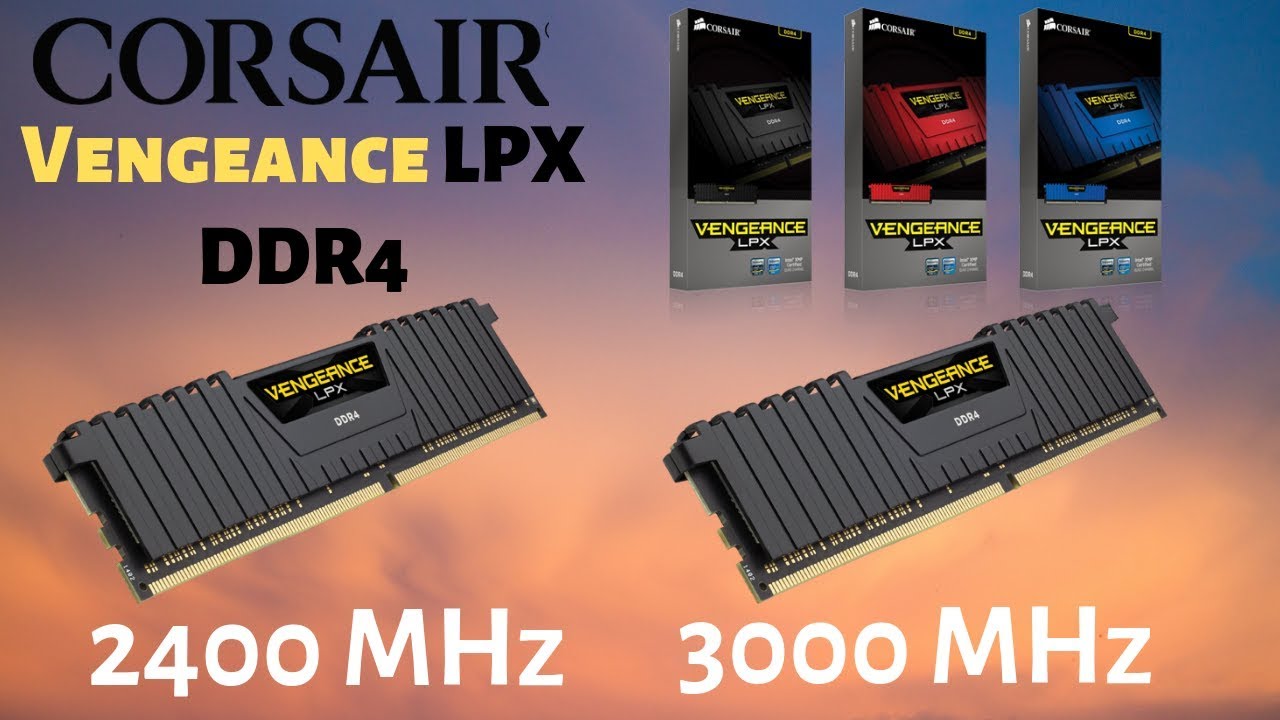 Corsair DDR4 RAM 2400MHz vs 3000MHz | Review | Full Comparison | Vengeance LPX
