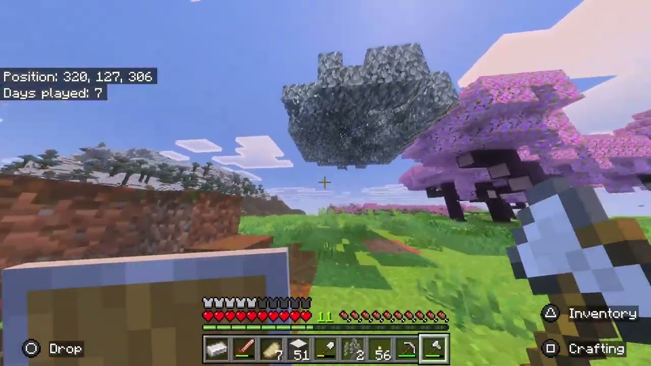 Playing Minecraft survival episode 1 (Part 7/7)
