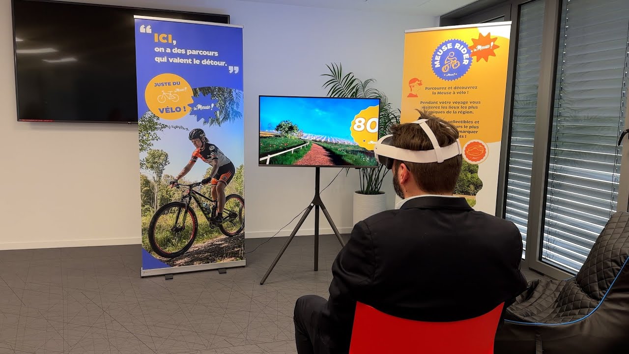 Découvrir la Meuse à bord d’un vélo virtuel