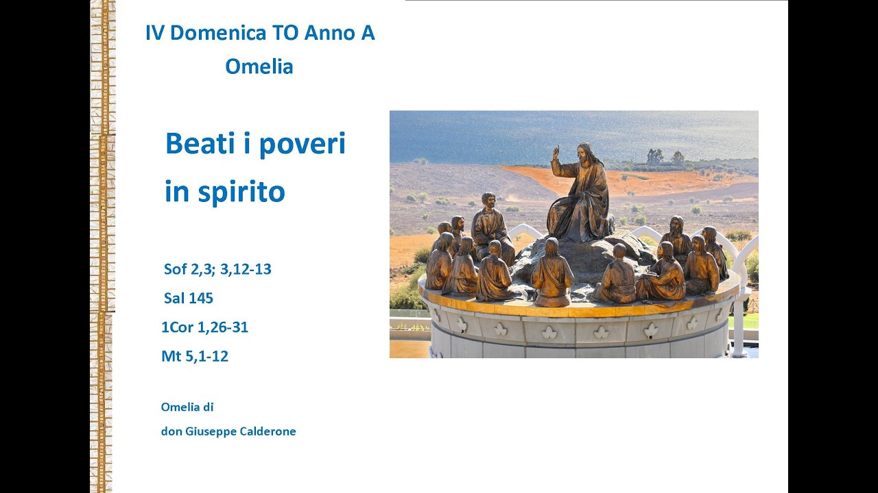 Beati i poveri in spirito. IV Domenica TO Anno A - Omelia