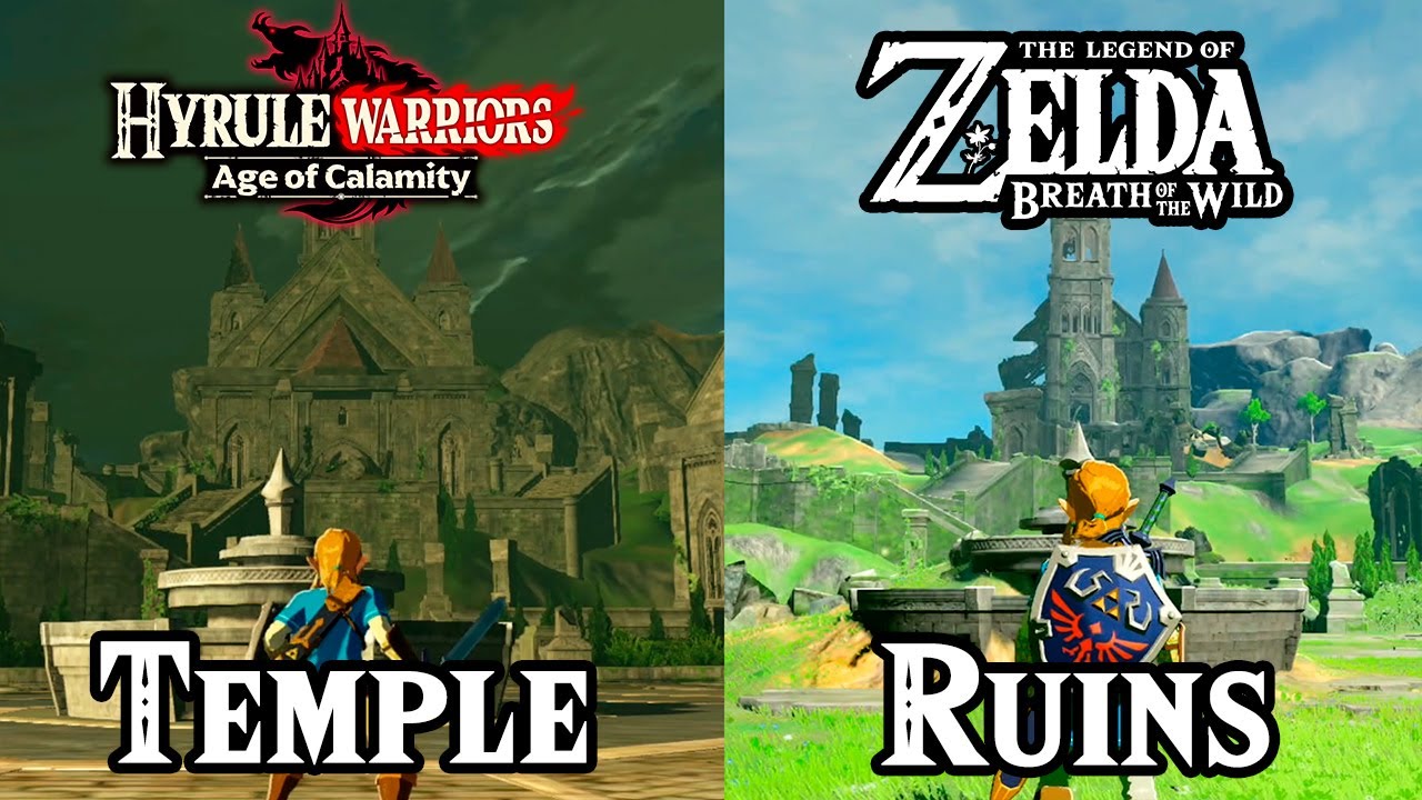 Great Plateau Temples Comparison: Zelda Age of Calamity VS Breath of the Wild!