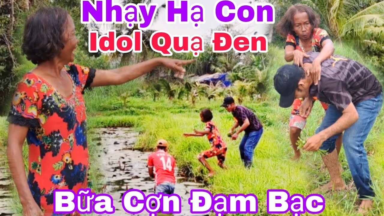 Idol Quạ Đen,,Lầ Đầu Tiên Ra Đồng Nấu Bữa Cơm Đạm Bạc,,Bà Con Trong Xóm Kéo Nhau Ra Xem...?