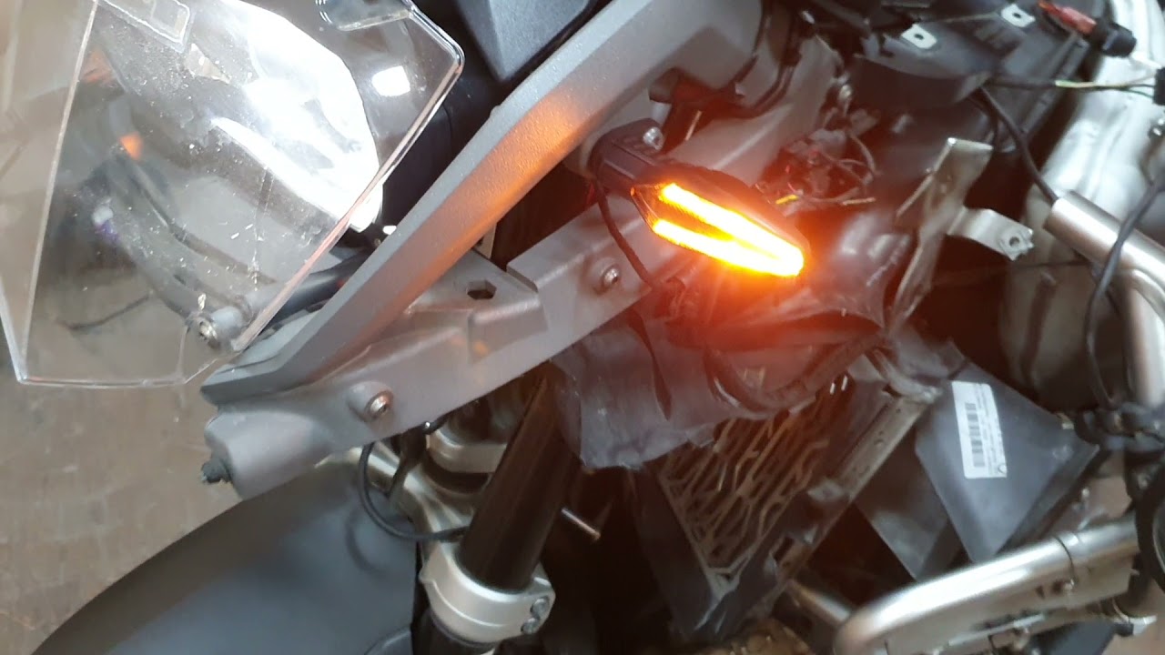 bmw r1200gsa 2018 LC led turn signal conversion  to 2021 model