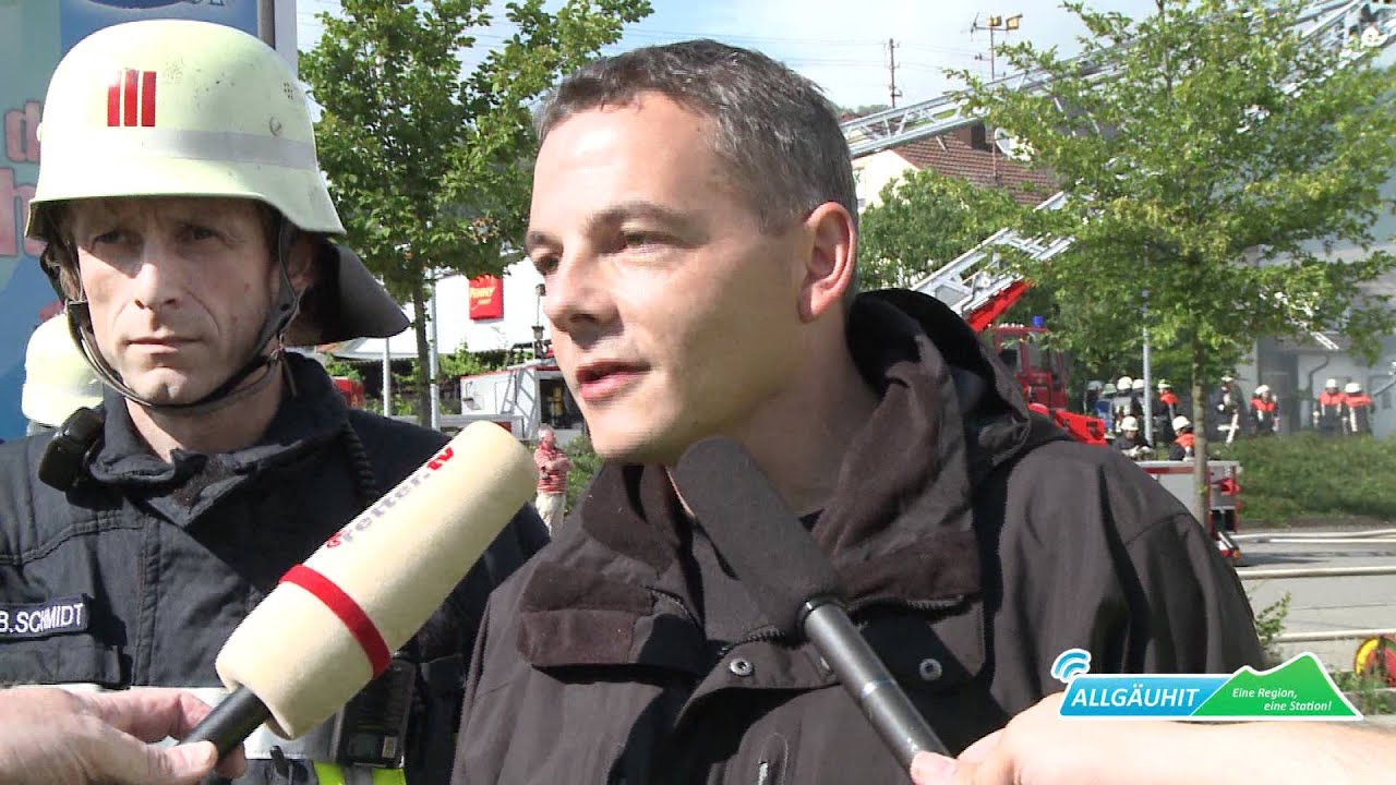 23.06.2011 Brand eines Supermarktes in Altenstadt a.d. Iller
