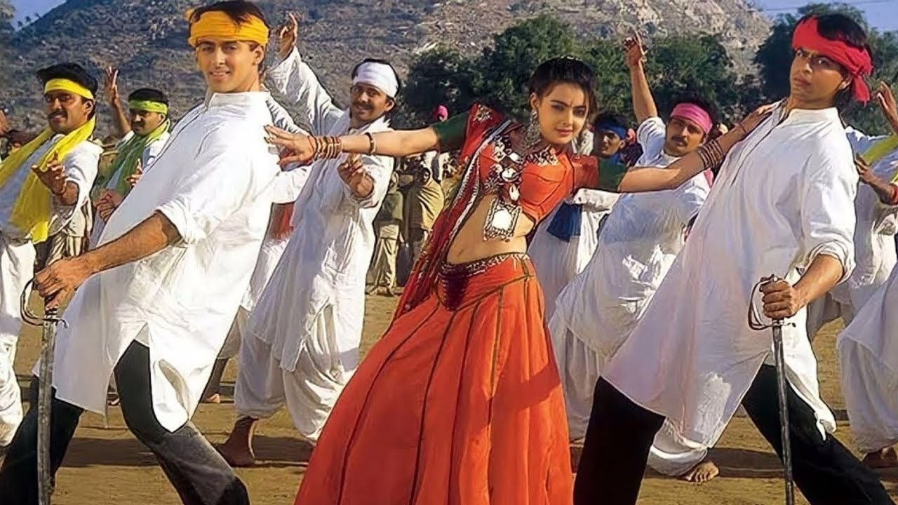 Bhangda Paale Aaja Aaja | Karan Arjun (1995) | Salman Khan | Shah Rukh Khan | Hindi Dance Song