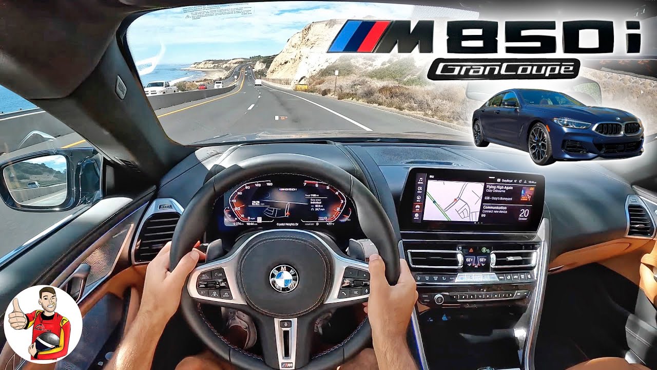 The 2023 BMW M850i Gran Coupe is Glamorous, Practical Speed (POV Drive Review)
