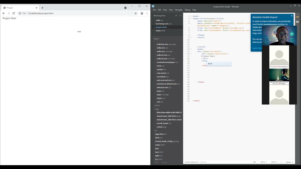 Simple Form Design with html,css with mobile development bootstrap framework