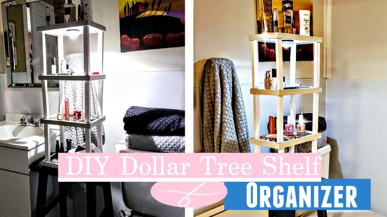 DIY Dollar Tree Organizer Shelf | Kitchen or Bathroom Organizer | Easy & Stackable | 2-minute DIY