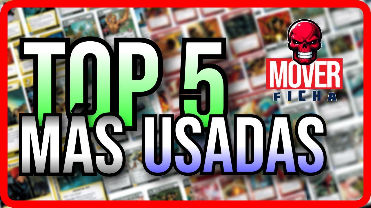 ⭐TOP 5 CARTAS M&Aacute;S USADAS para hacer mazos de MARVEL CHAMPIONS⭐ JUEGO DE CARTAS