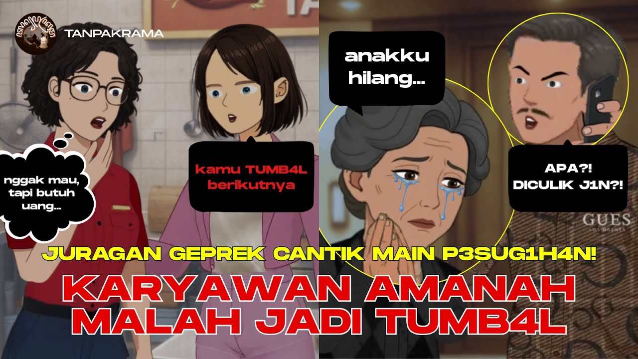 AZAB JURAGAN AYAM GEPREK! DEMI CUAN KARYAWAN JADI KORBAN! | Drama Animasi #animasiazab #animasikrama