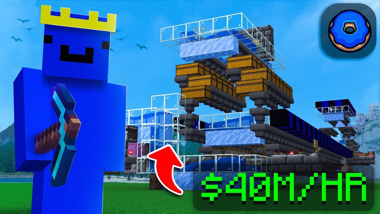 Minecraft DonutSMP Kelp Farm Tutorial 40M/HR (BM738 v1) SIMPLE TUTORIAL
