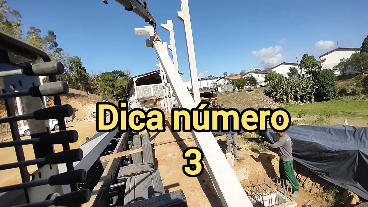 Dicas pra levantar uma coluna pré fabricada.