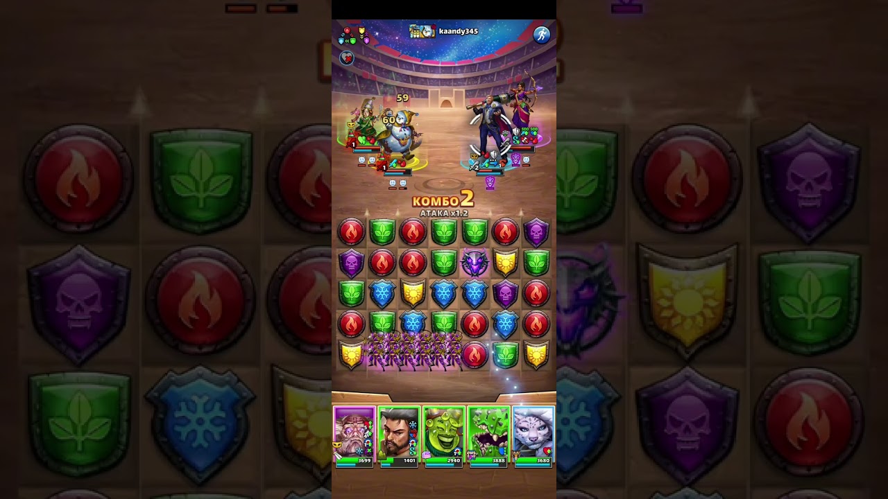 Чудо, без поражений! Турнир 5* кровавая битва все цвета. День 3-ий. #empiresandpuzzles