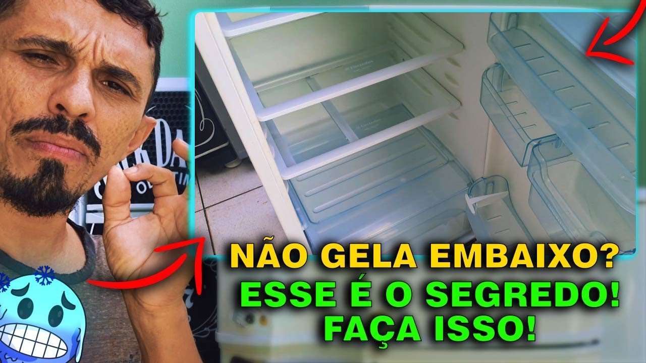 7 passos pra consertar qualquer geladeira frost free que não gela a parte de baixo..