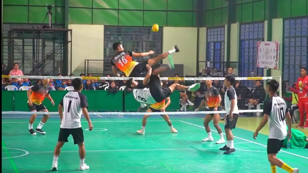 Final Nagaland 🆚 Manipur | Men's Quadrant | 3rd North East games Sepaktakraw.