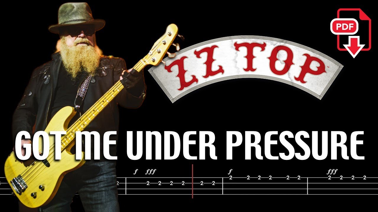 ZZ Top - Got Me Under Pressure (🔴Bass Tabs | Notation) @ChamisBass  #zztopbass #zztop #dustyhill