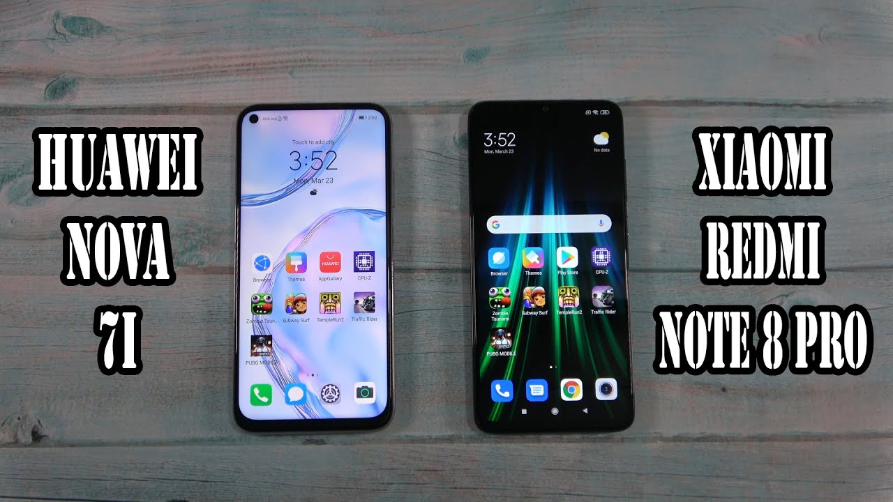 Huawei nova 7i vs Xiaomi Redmi Note 8 Pro | SpeedTest and Camera comparison