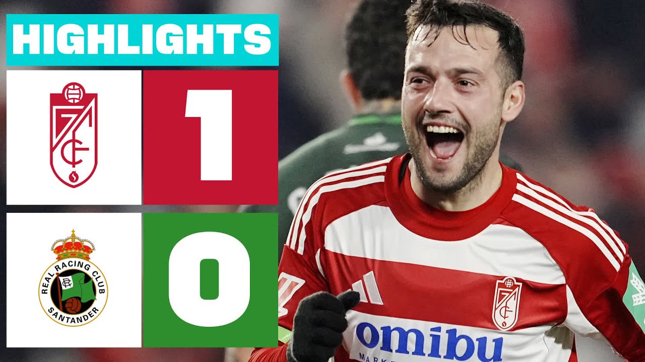 GRANADA CF 1 - 0 R. RACING CLUB | RESUMEN LALIGA HYPERMOTION